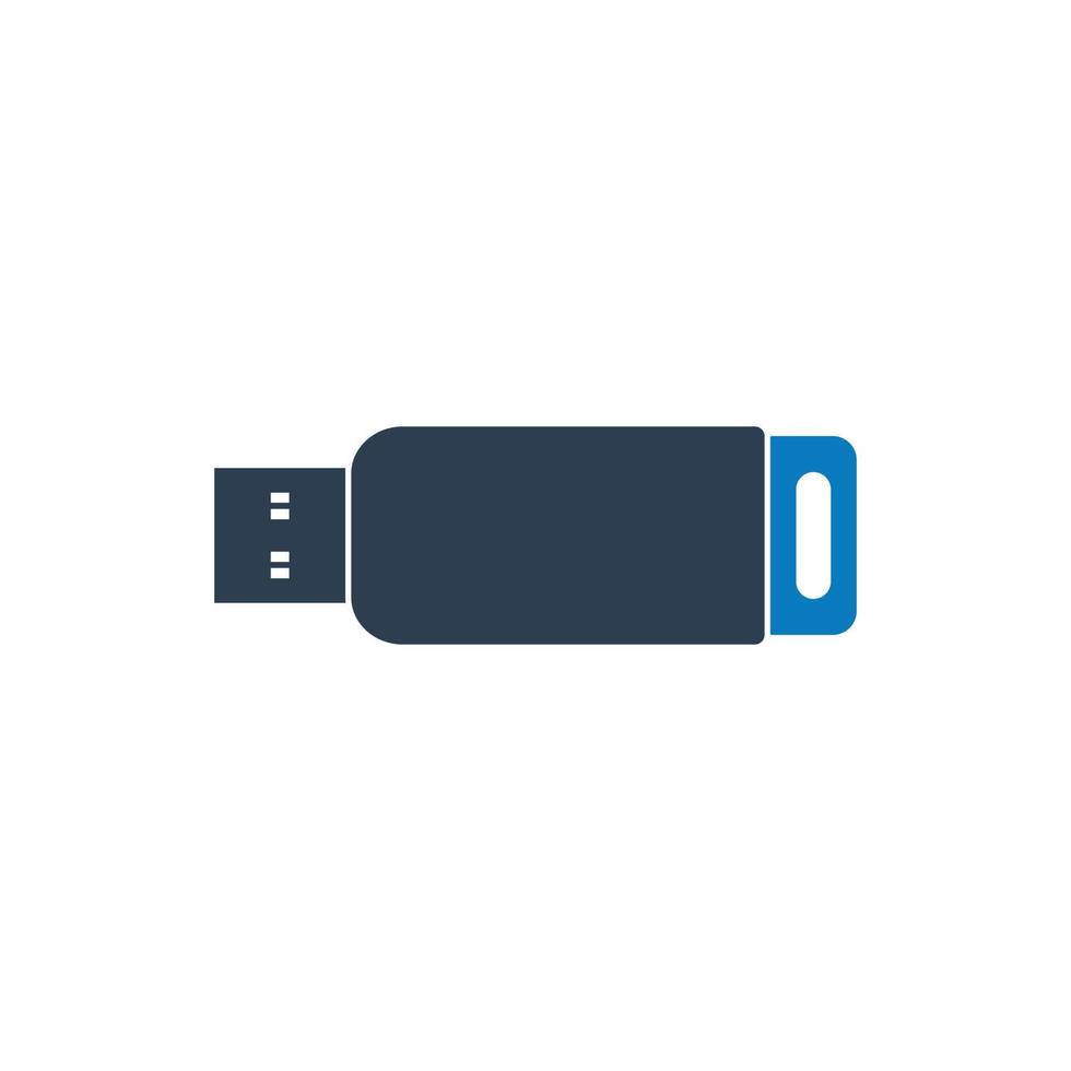 Flash Drive Icon. Editable Vector EPS Symbol Illustration.