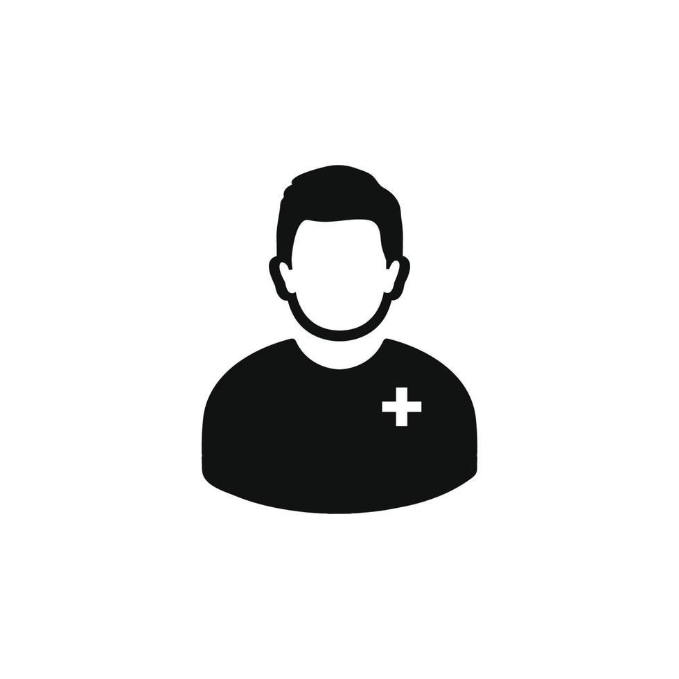 Male Nurse Icon. Editable Vector EPS Symbol Illustration.