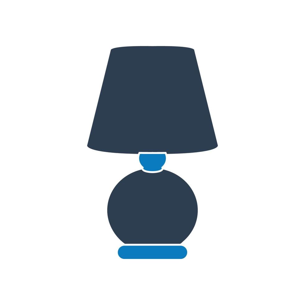 Table Lamp Icon. Editable Vector EPS Symbol Illustration.