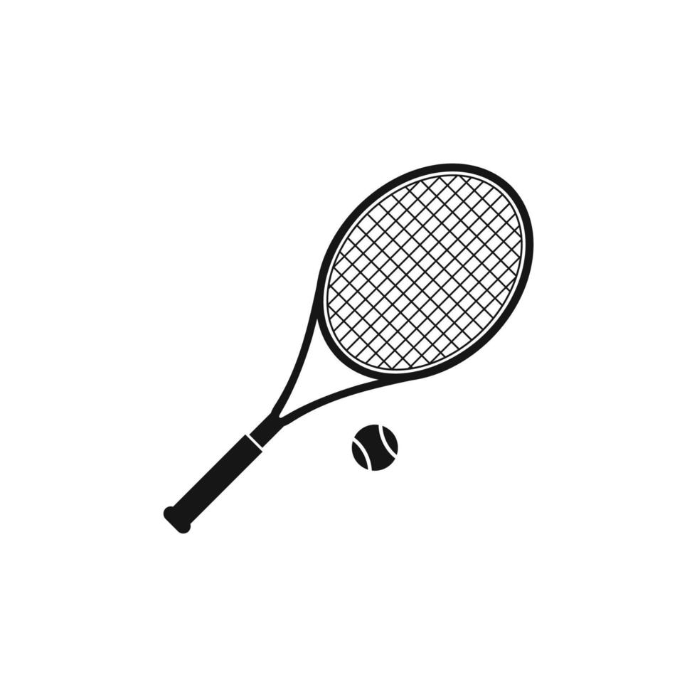 Tennis racket icon. Editable Vector EPS Symbol Illustration.