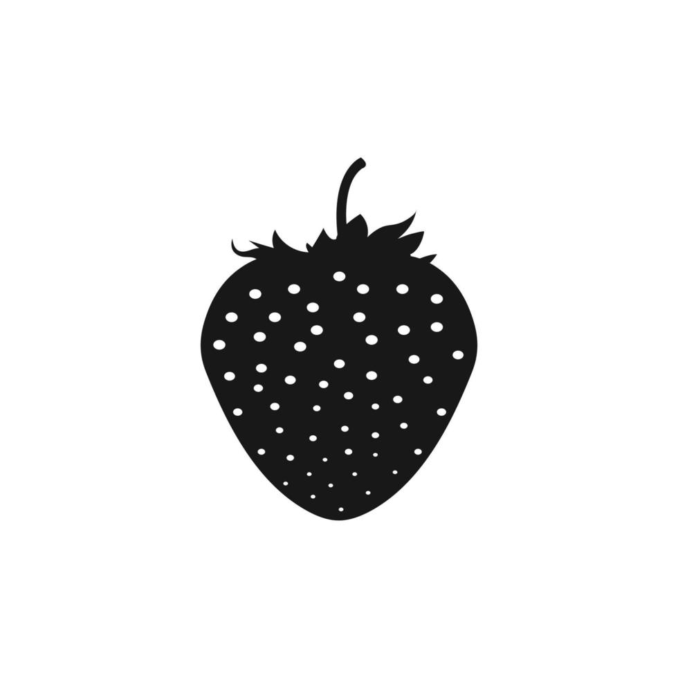 Strawberry Icon. Editable Vector EPS Symbol Illustration.