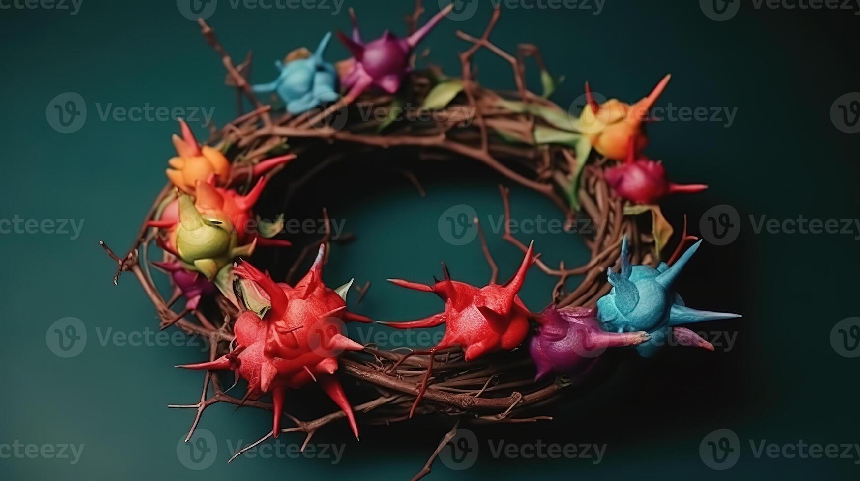 Still life of crown of thorns. photo