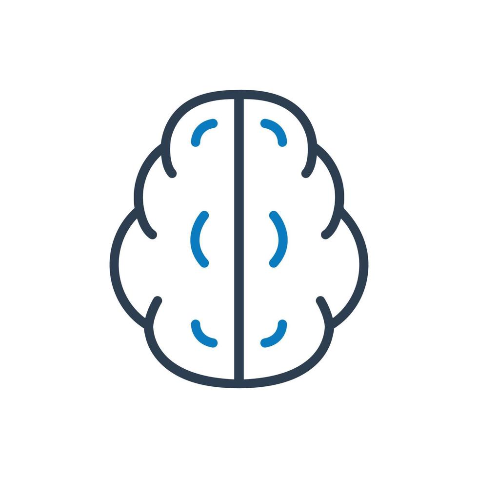 Brain Line Icon. Editable Vector Symbol Illustration.