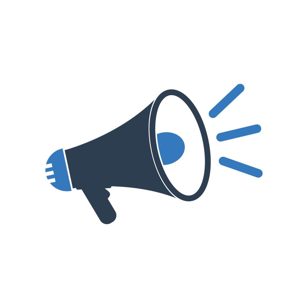 Megaphone Icon. Editable Vector EPS Symbol Illustration.