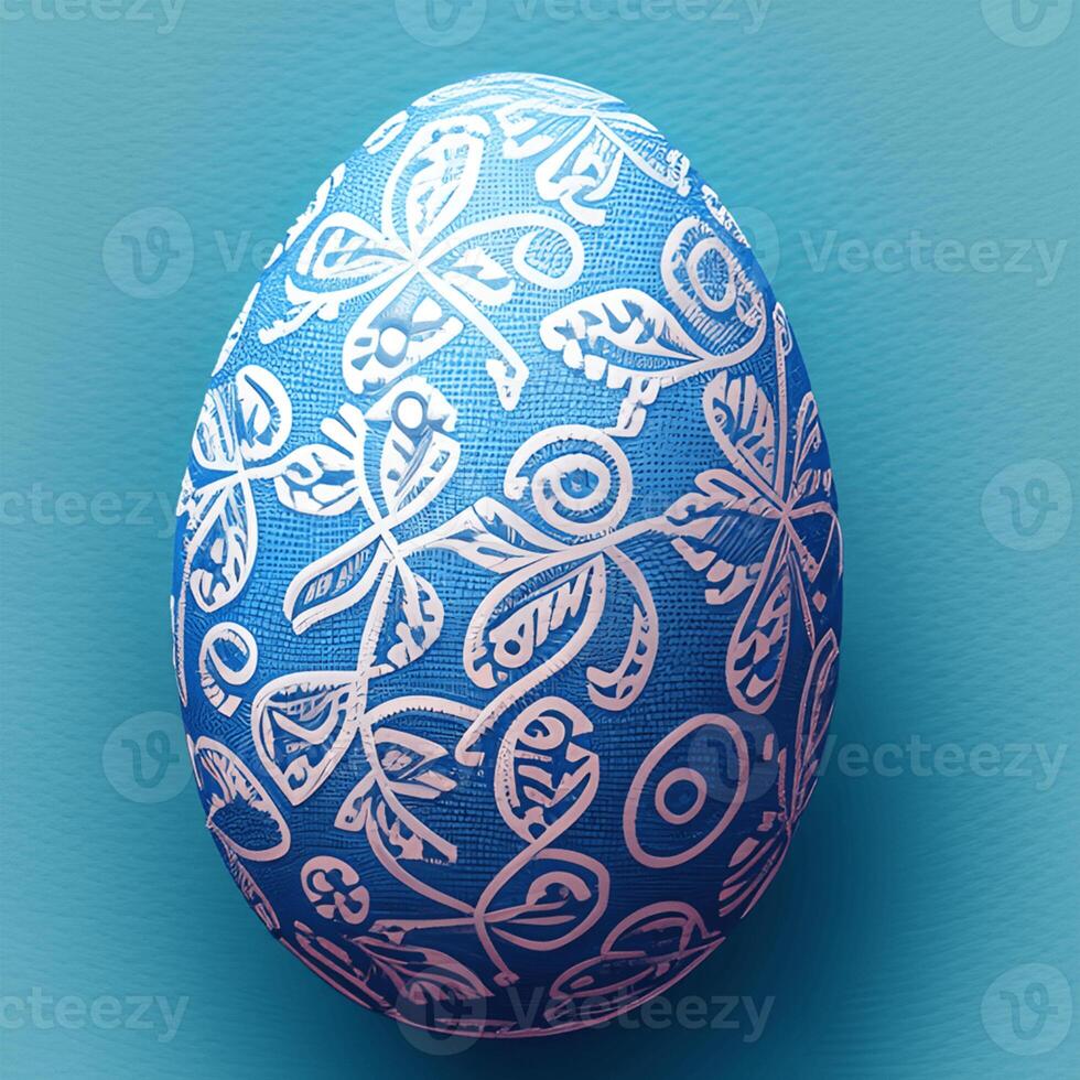 Pascua de Resurrección celebracion concepto. vistoso Pascua de Resurrección huevo con vistoso antecedentes. generativo ai foto