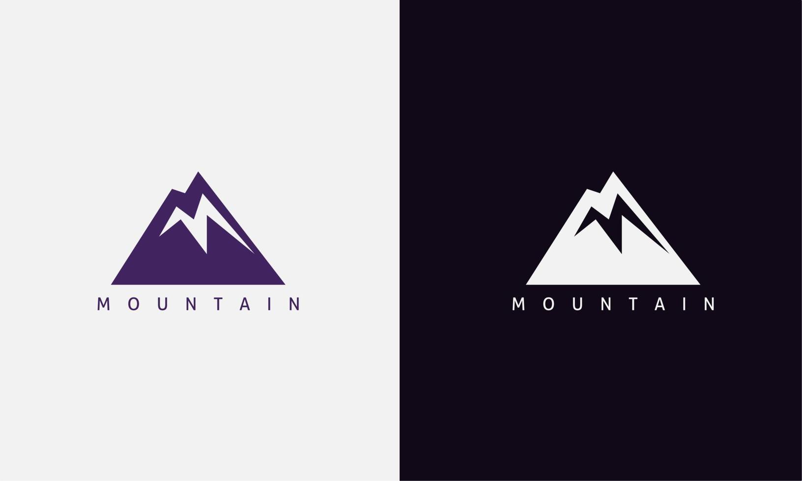 Abstract Mountain Logo. Initial Letter M Mountain Shape isolated on Double Background. Can Be Used for Business Logos and Branding. Flat Vector Logo Design Template Elements.