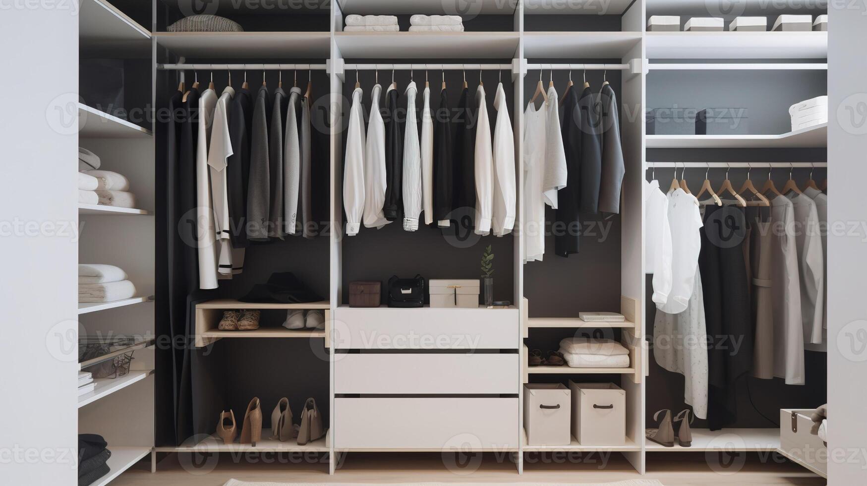 Organized Chaos, Inside a Modern Closet. photo