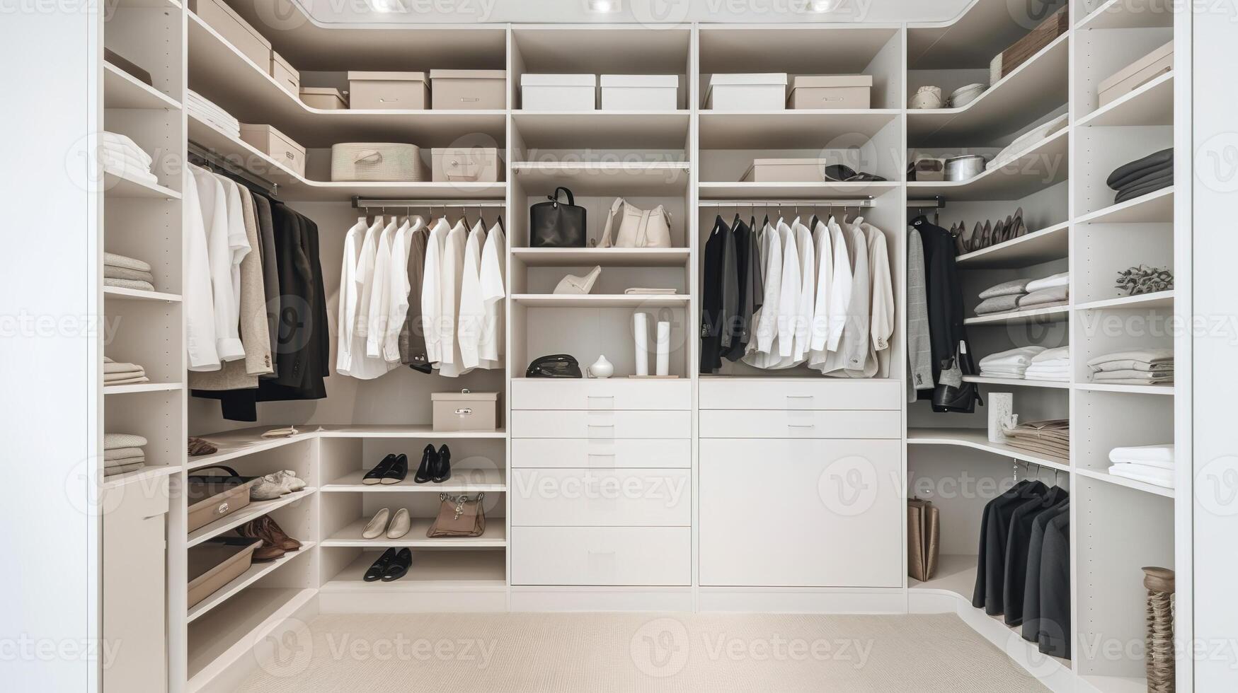 Organized Chaos, Inside a Modern Closet. photo