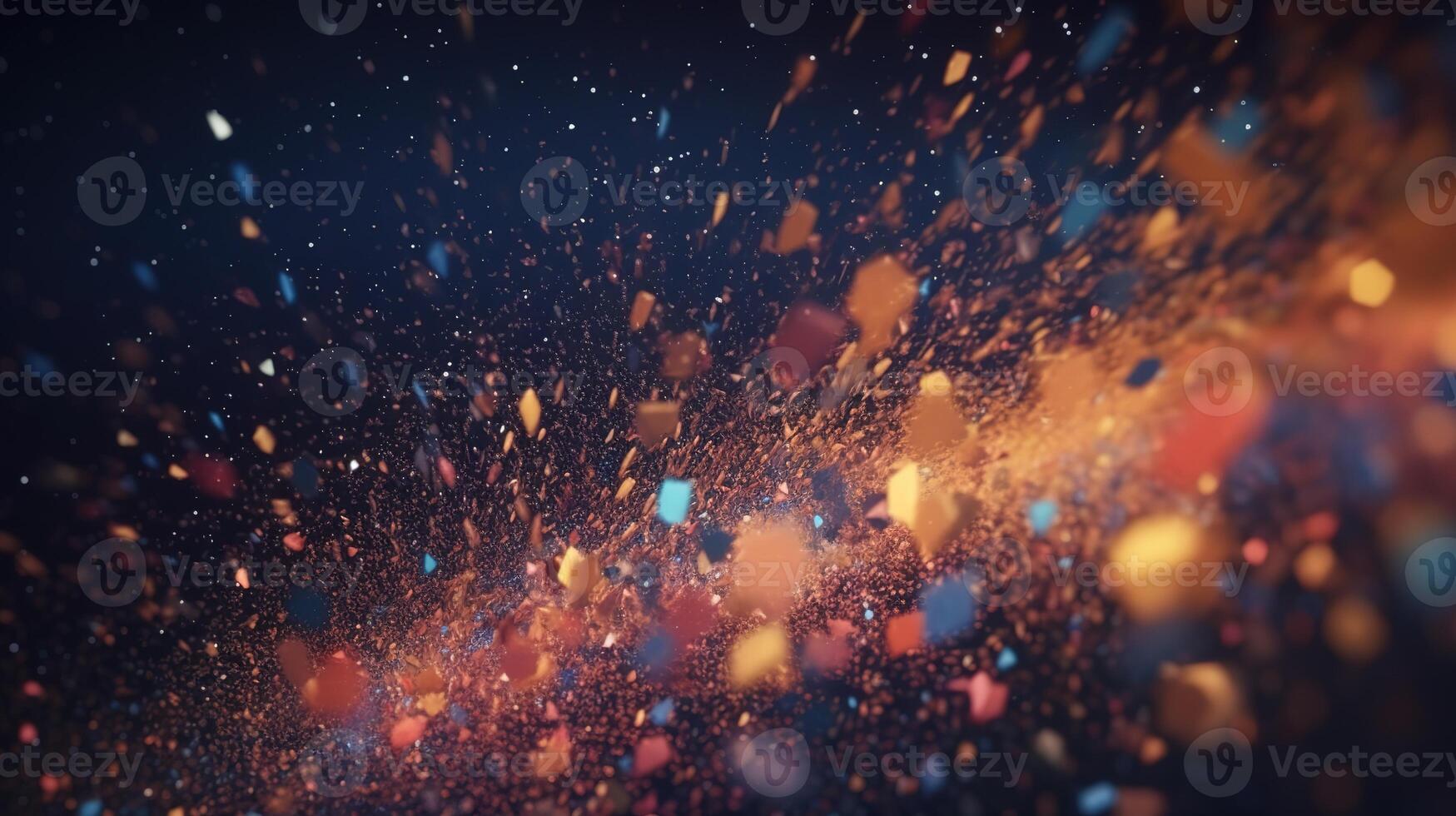 Sparkling Luxury, Glitter, Bokeh Sparkles, and Particles. photo