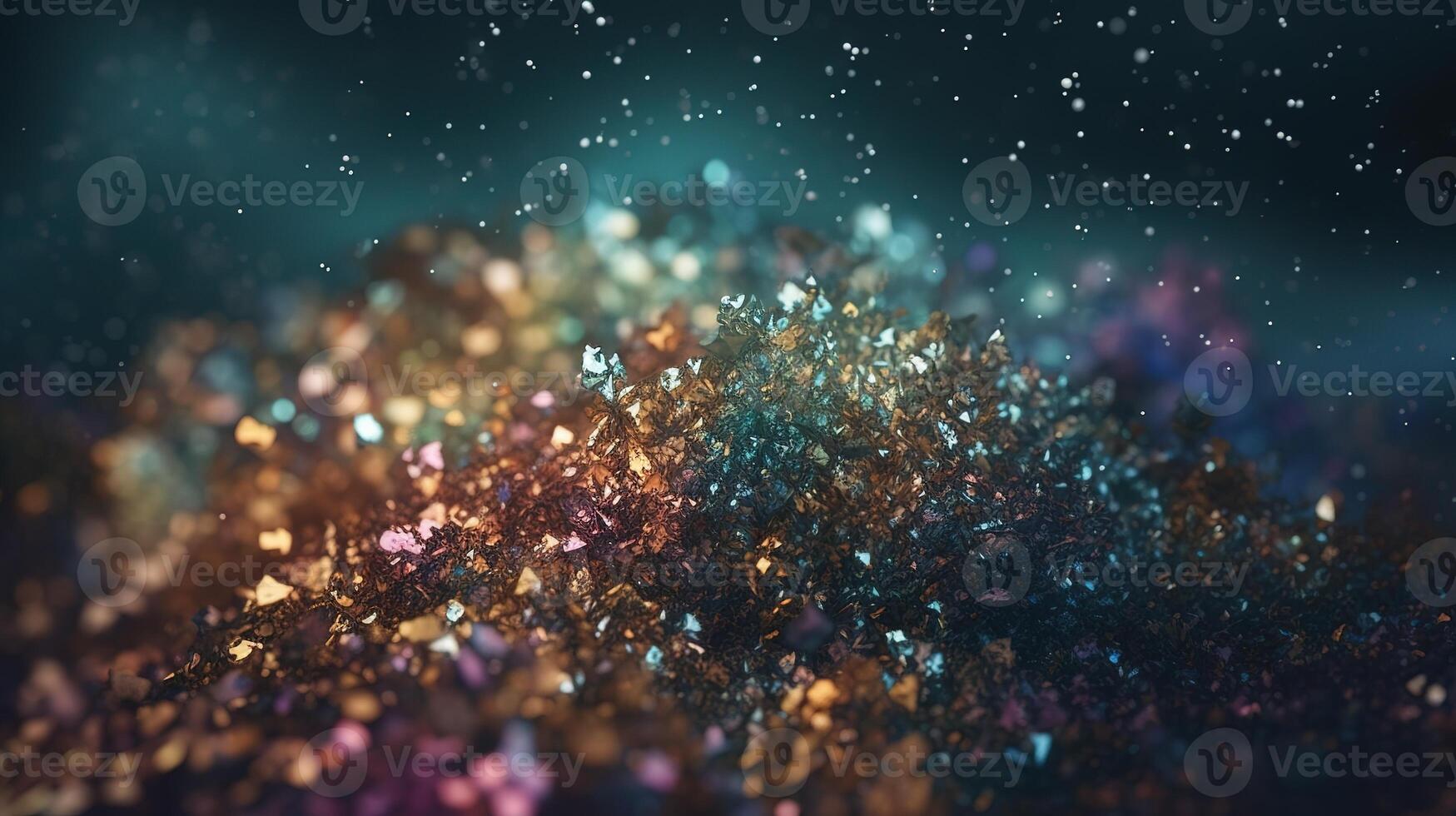 Sparkling Luxury, Glitter, Bokeh Sparkles, and Particles. photo