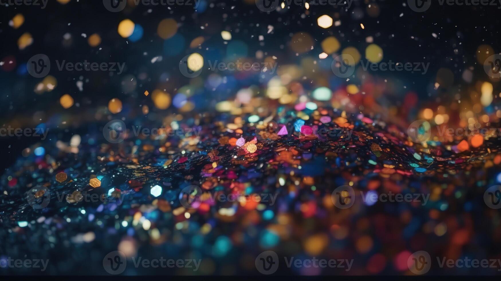 Sparkling Luxury, Glitter, Bokeh Sparkles, and Particles. photo