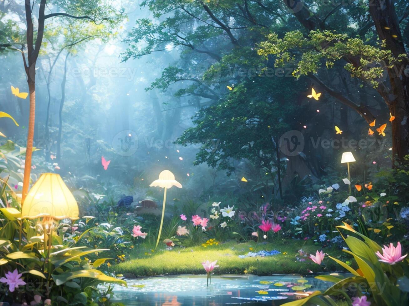 enchanting magic forest photo
