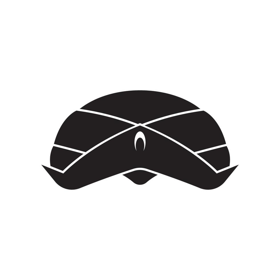 Javanese hat symbol or blangkon vector