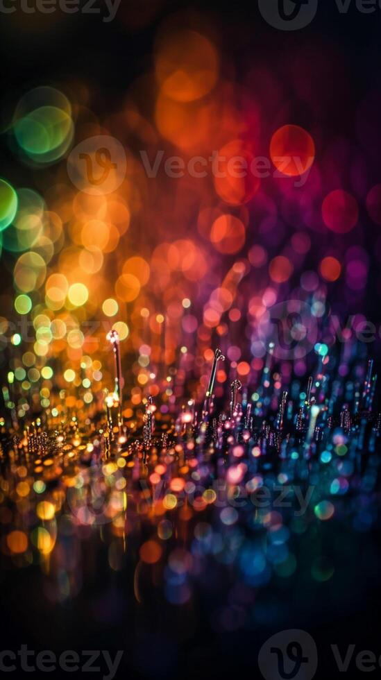 abstract background colorful yellow gold bright balls bokeh photo