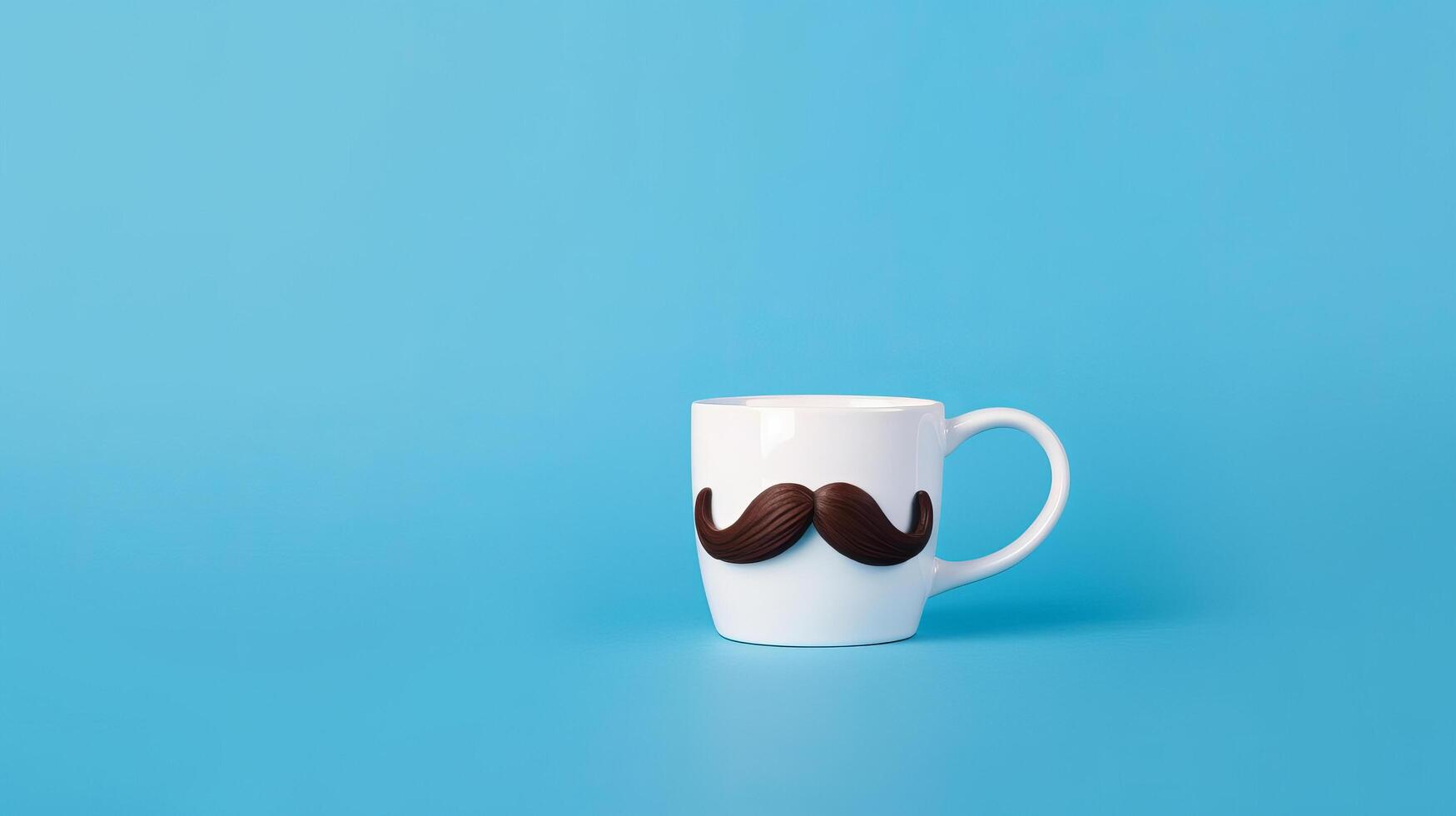 Happy Father's Day Background with Mug. Illustration photo