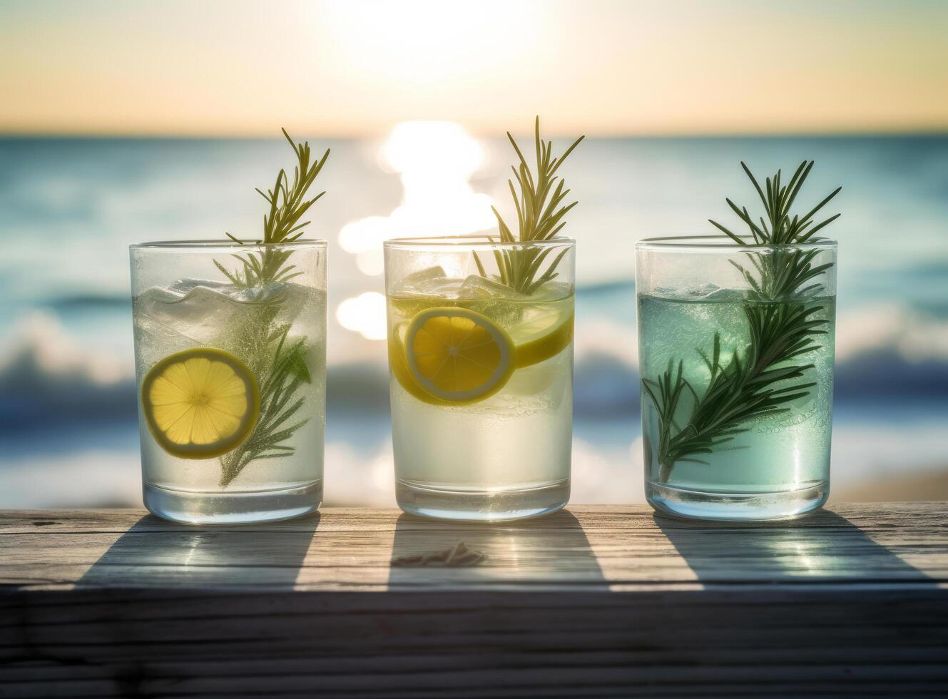 Lemonade with lemon. Illustration photo