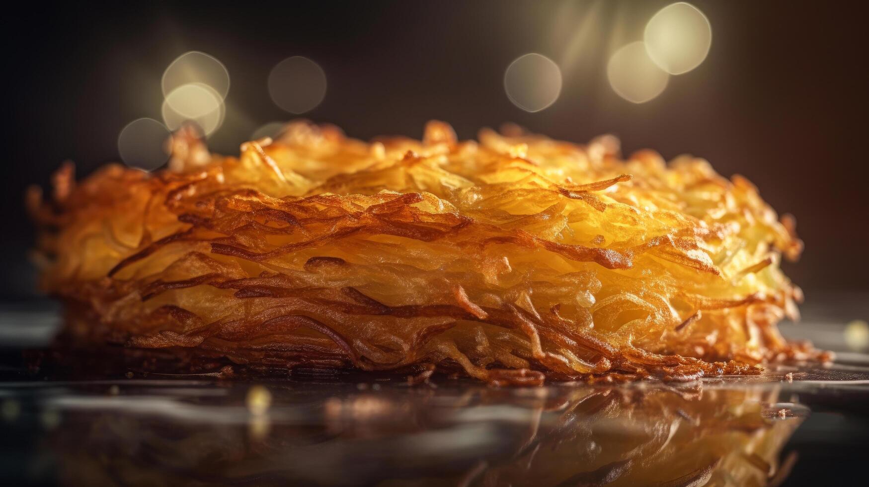 patata tortita. ilustración ai generativo foto