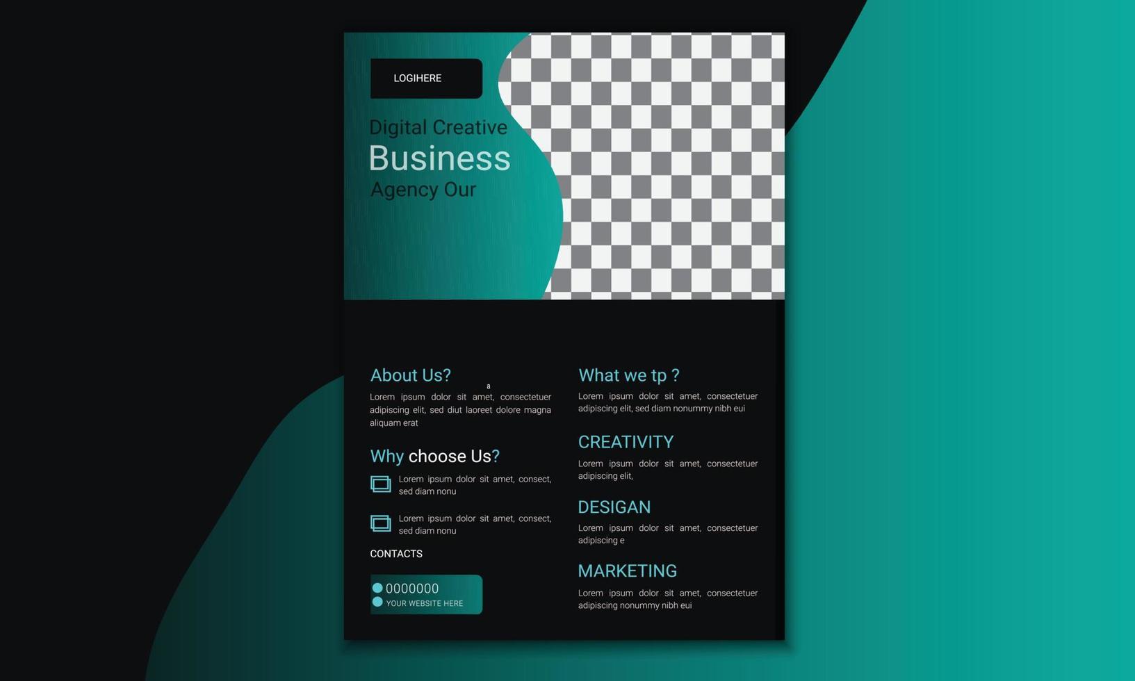 This Flyer Template Design is for business promotion,   expansion and introduction and Flyer Template Design and modern and style design vector