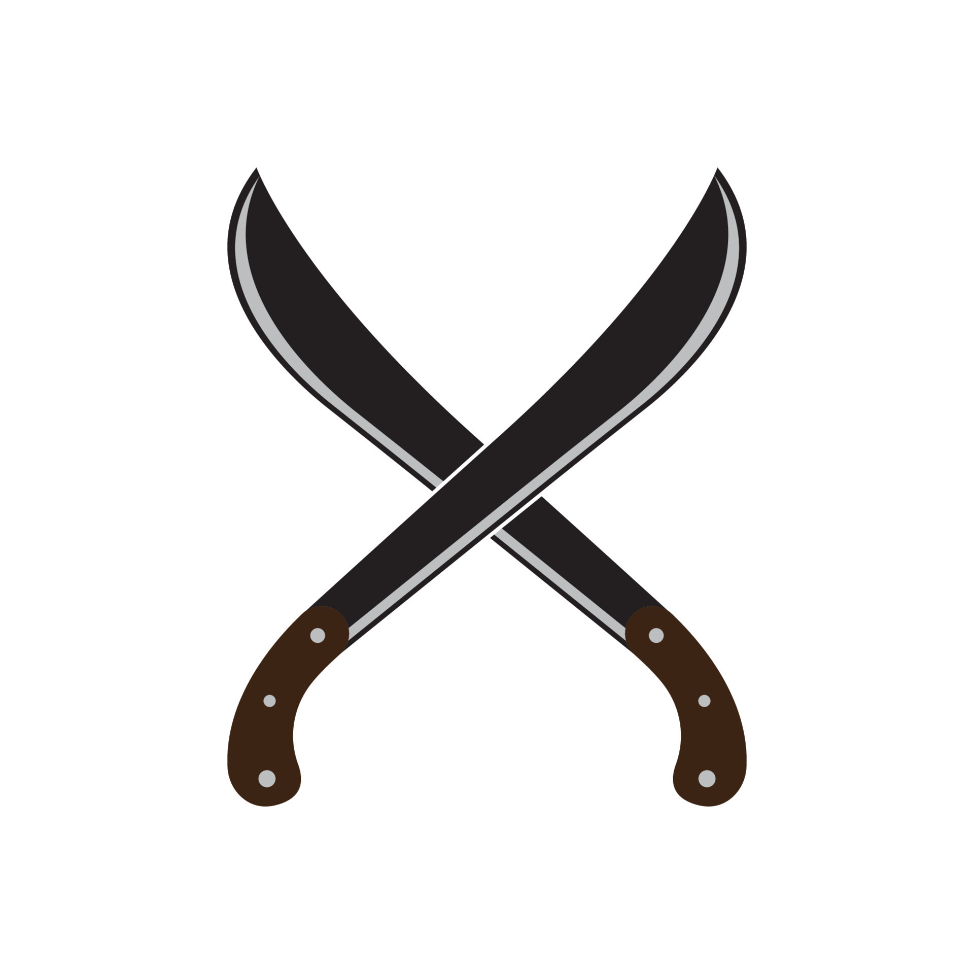machete icono símbolo, ilustración diseño modelo 22774486 Vector en