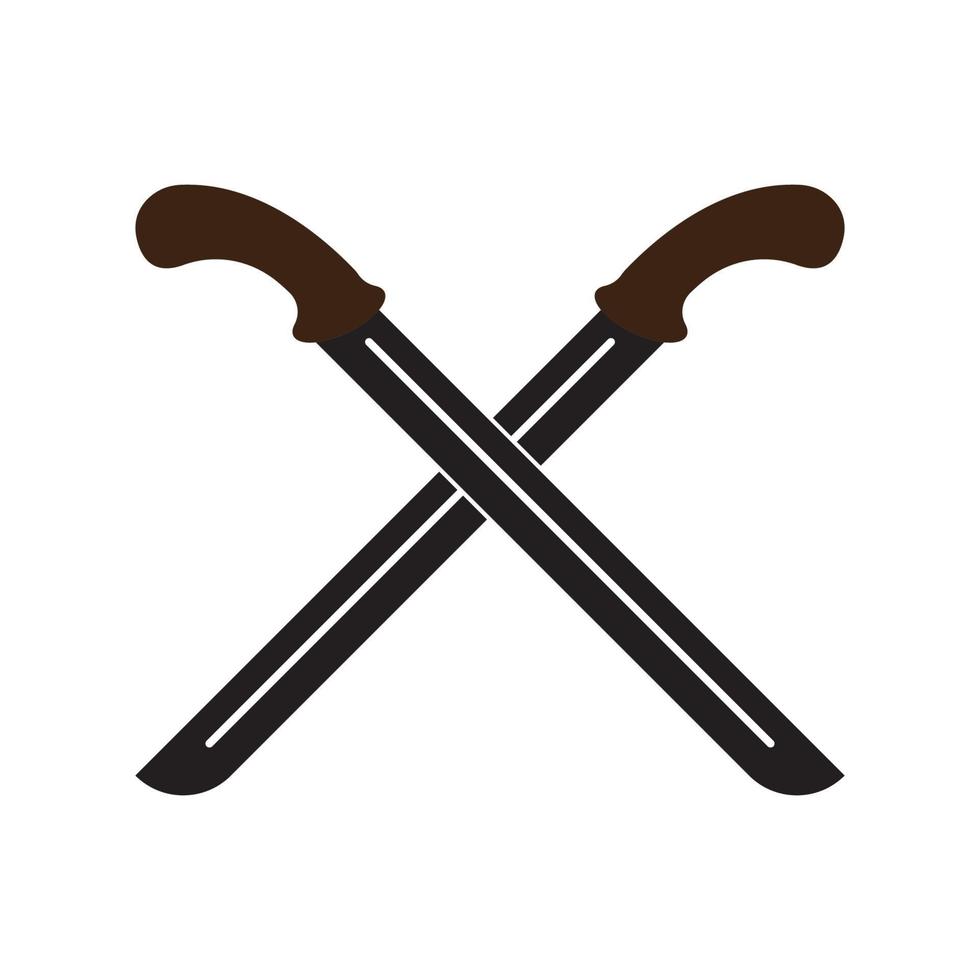 Machete icon symbol, illustration design template vector