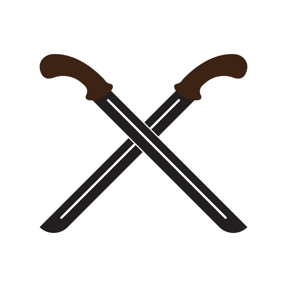 machete icono símbolo, ilustración diseño modelo vector