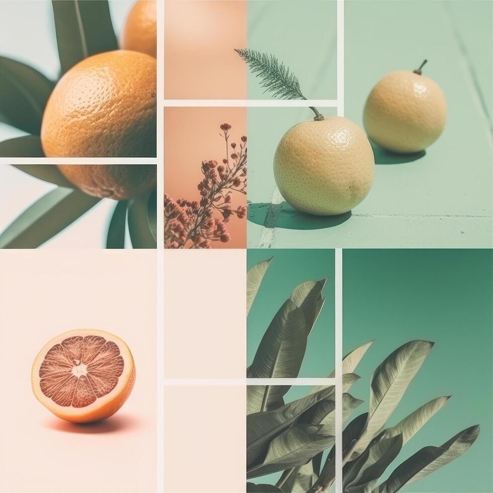 Minimalist summer background for social media post. Illustration photo