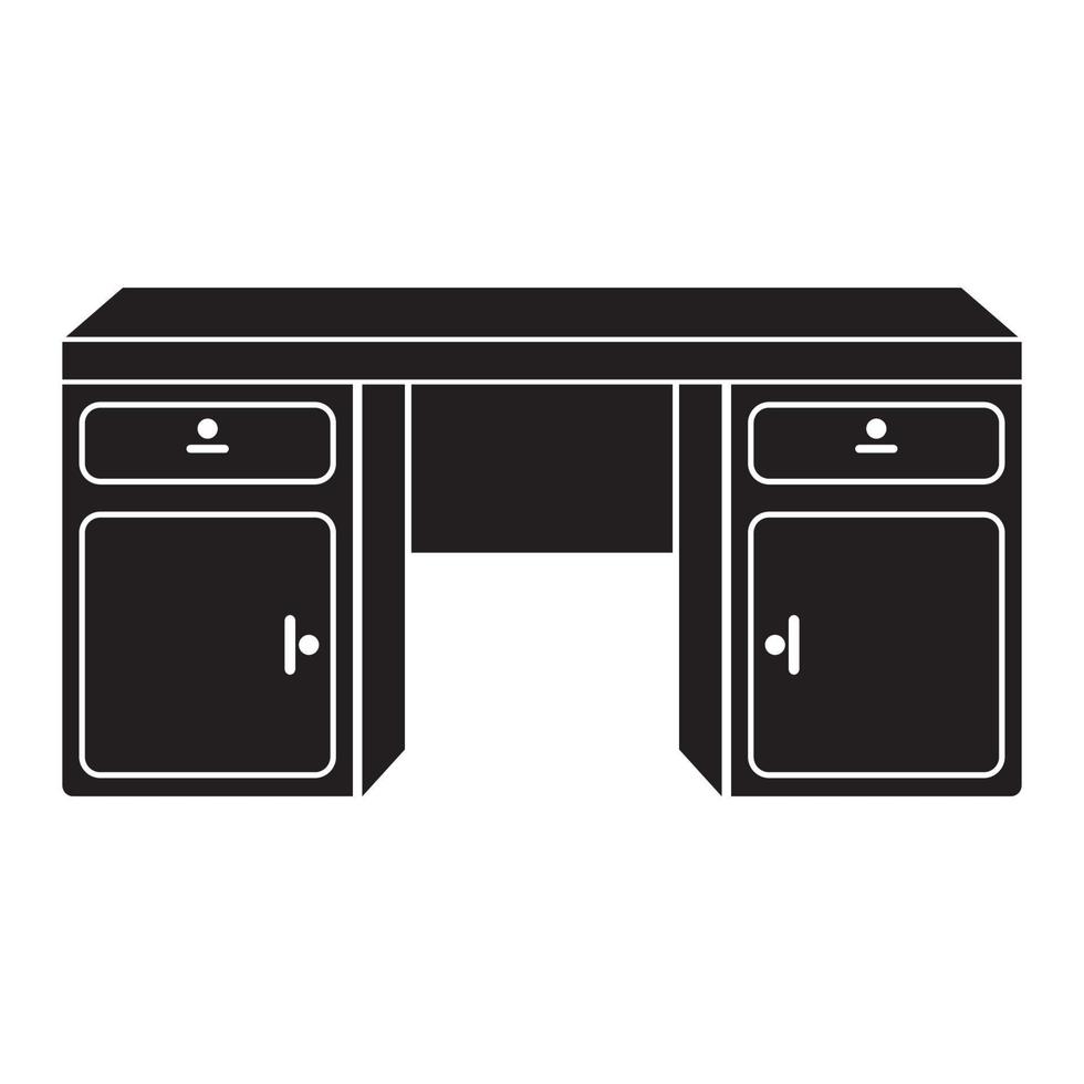 Work desk logo icon,illustration design template vector