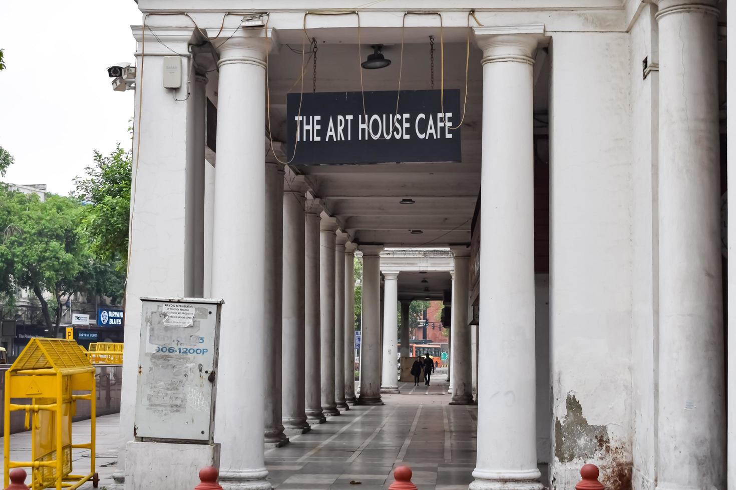 Delhi, India, March 31 2023 - Famous business district Connaught Place know as CP Delhi in the centre of New Delhi India with Offices, Banks and Shopping. British style architecture CP in Delhi, India photo