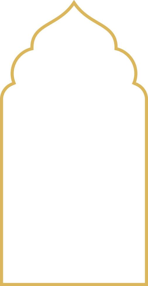 Islamic Arch Frame Illustration vector