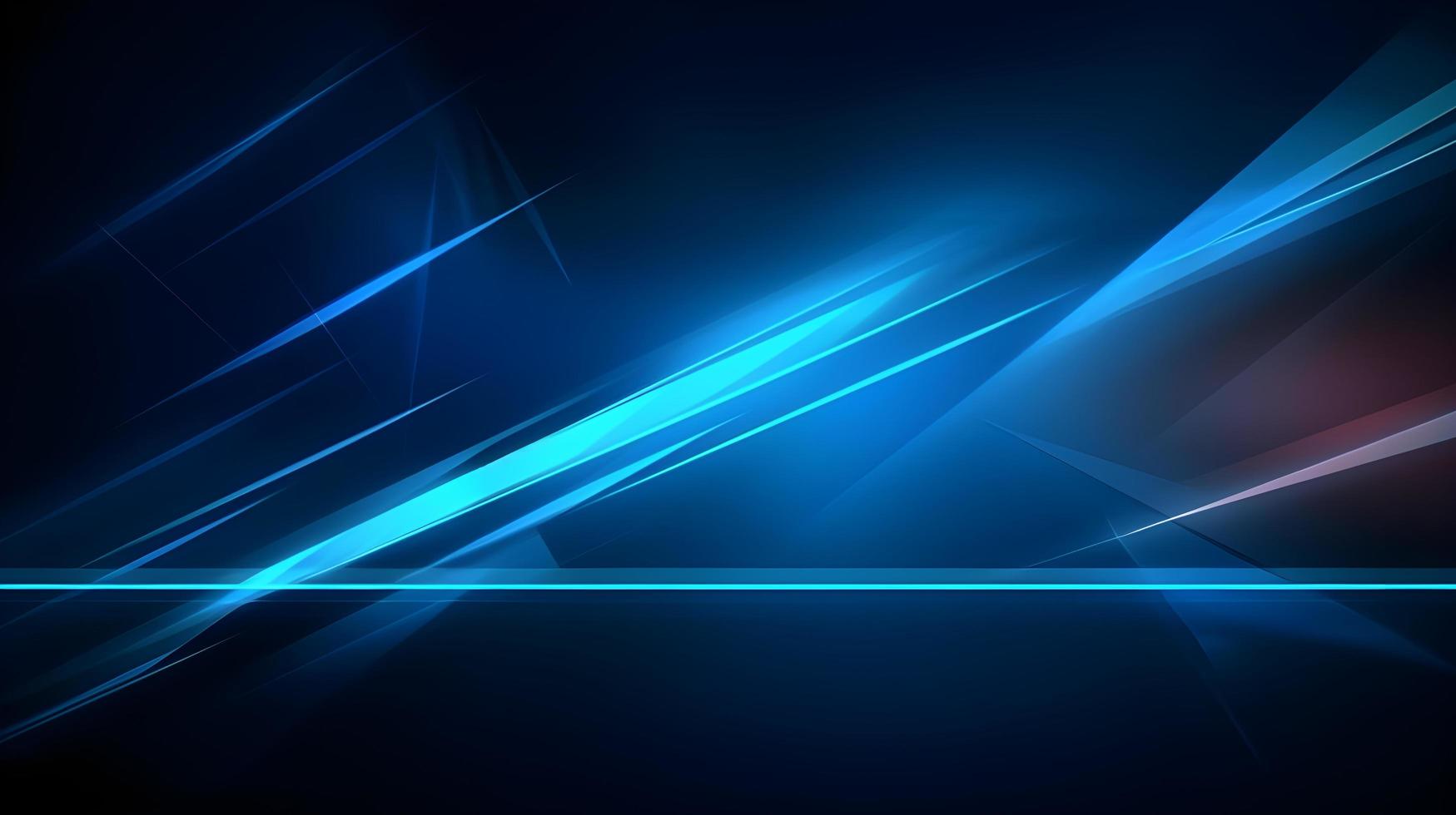 Abstract futuristic background with glowing blue light effect. High speed. Hi-tech. Abstract technology background concept photo