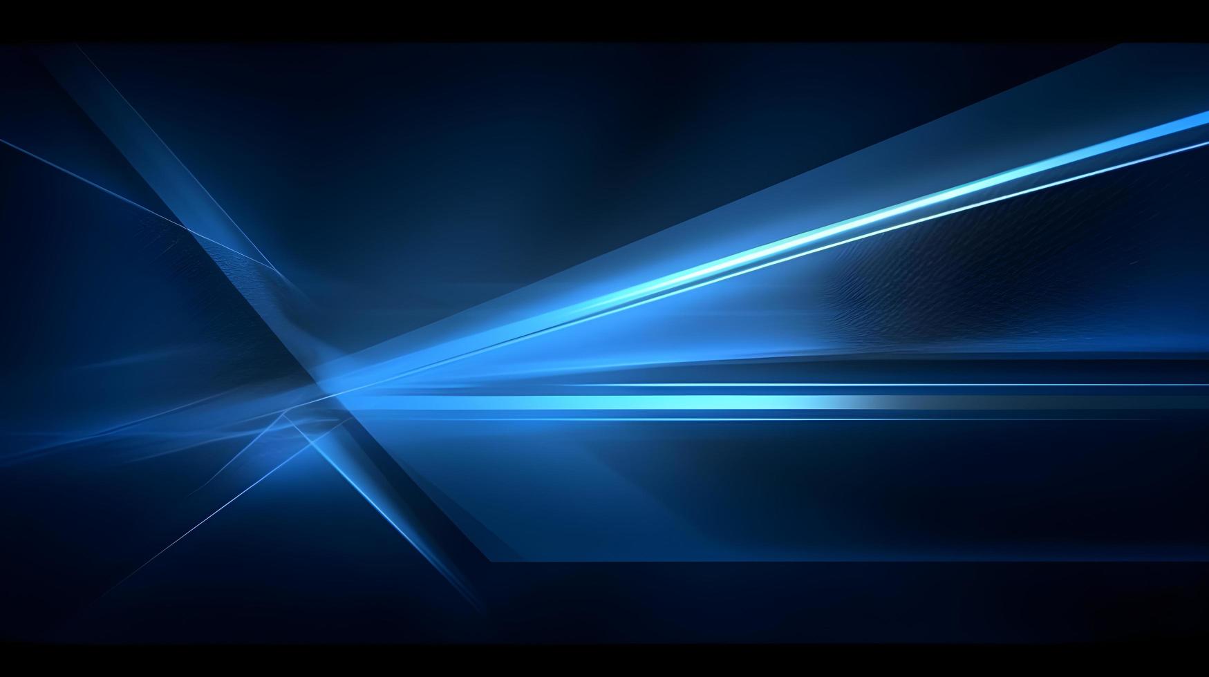Abstract futuristic background with glowing blue light effect. High speed. Hi-tech. Abstract technology background concept photo