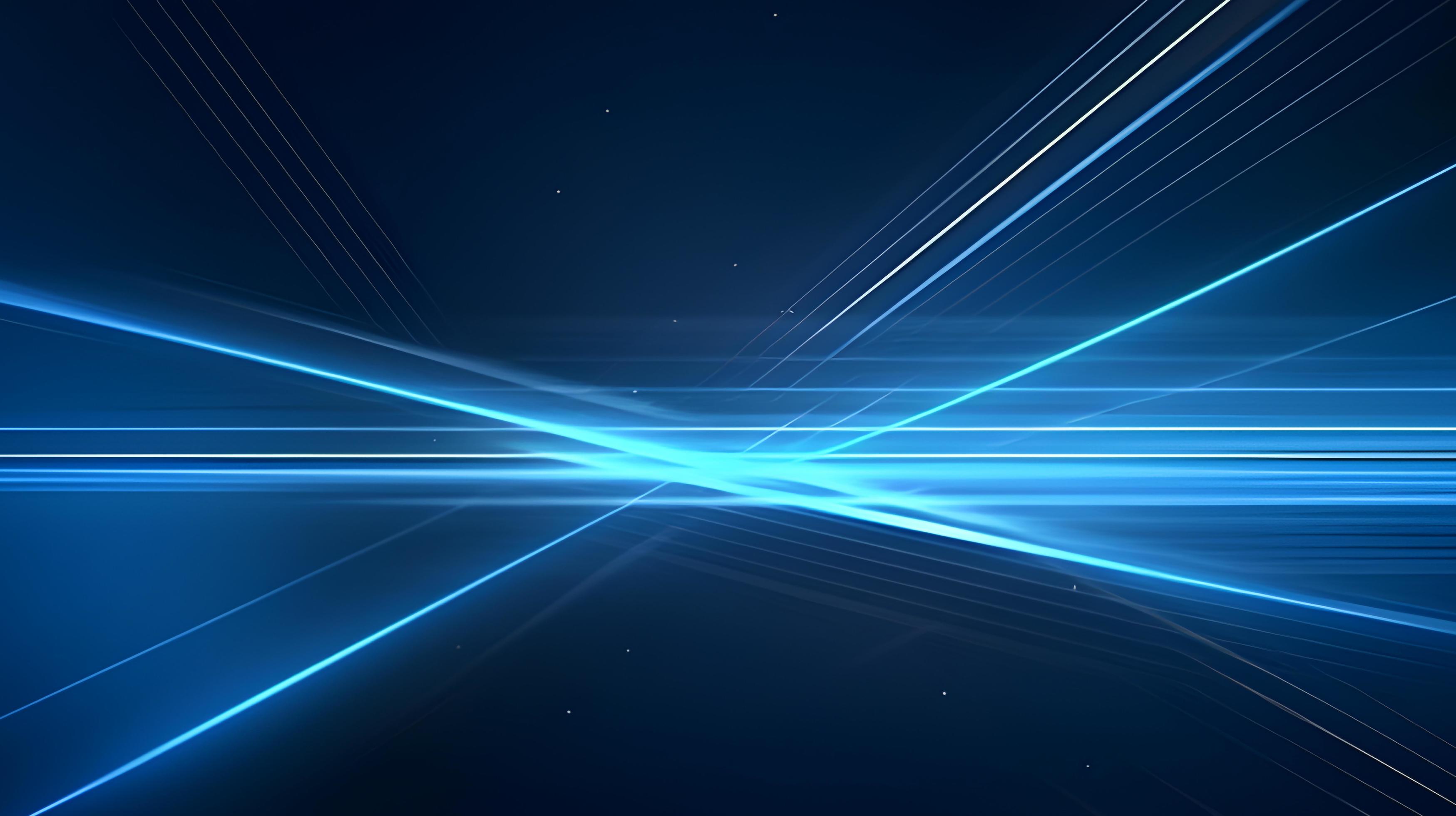 Abstract futuristic background with glowing blue light effect. High