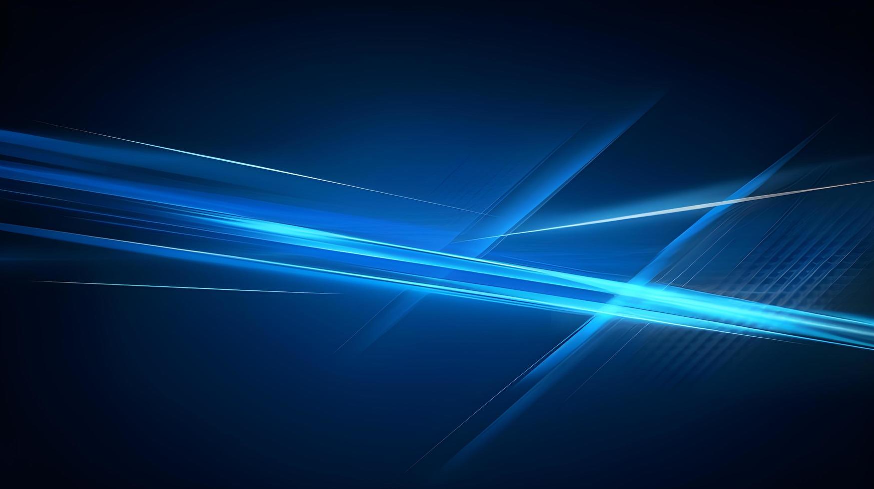Abstract futuristic background with glowing blue light effect. High speed. Hi-tech. Abstract technology background concept photo