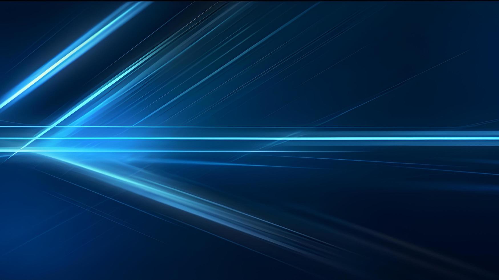 Abstract futuristic background with glowing blue light effect. High speed. Hi-tech. Abstract technology background concept photo
