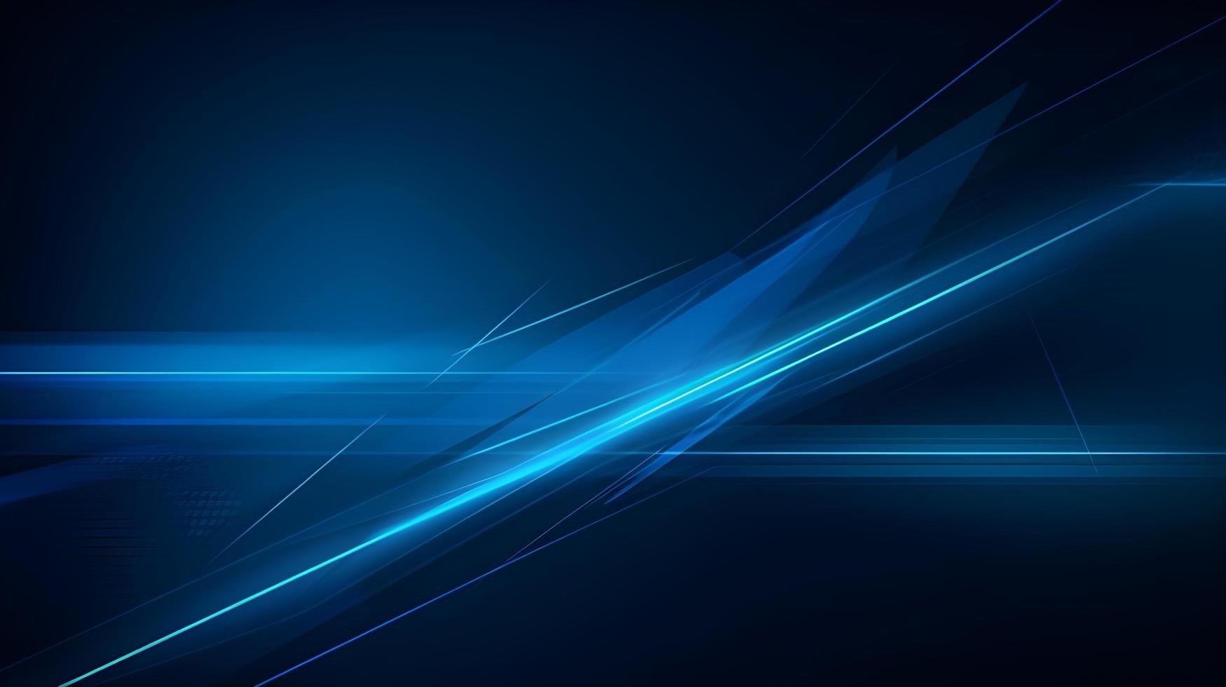 Abstract futuristic background with glowing blue light effect. High speed. Hi-tech. Abstract technology background concept photo