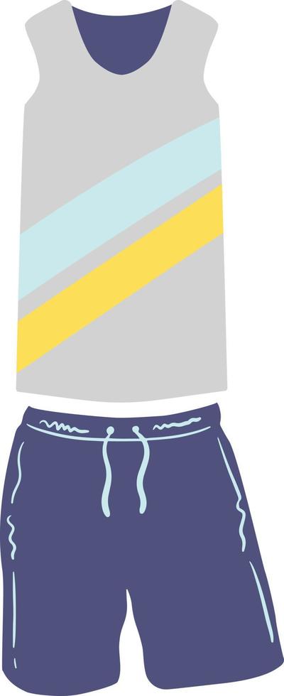 hombres ropa deportiva ilustración vector