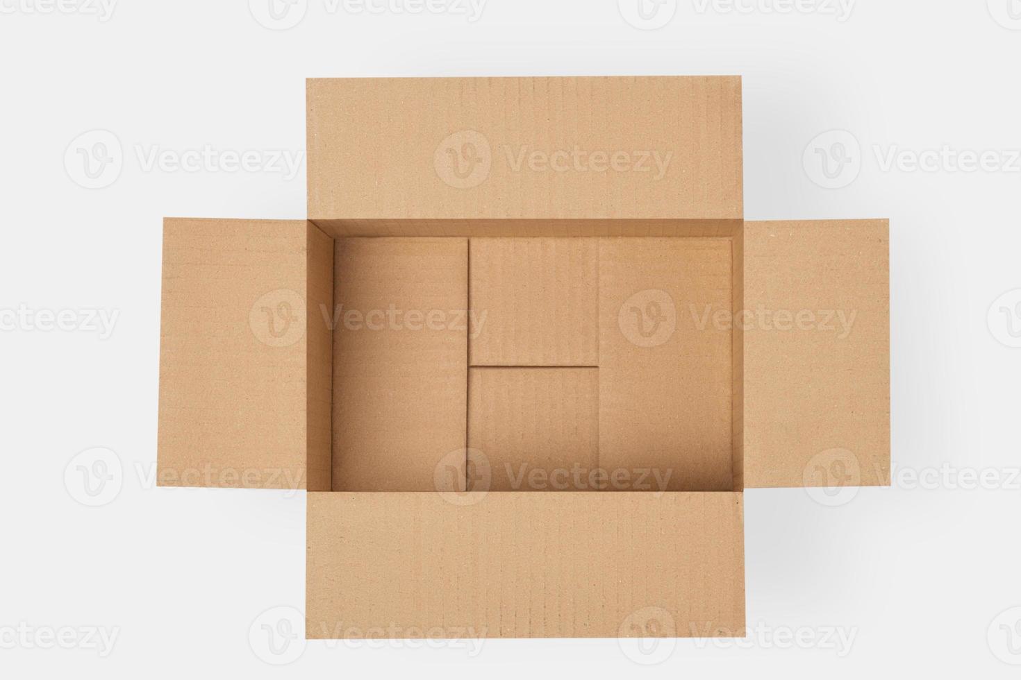 Cardboard box for delivery, parcels. On a light background photo