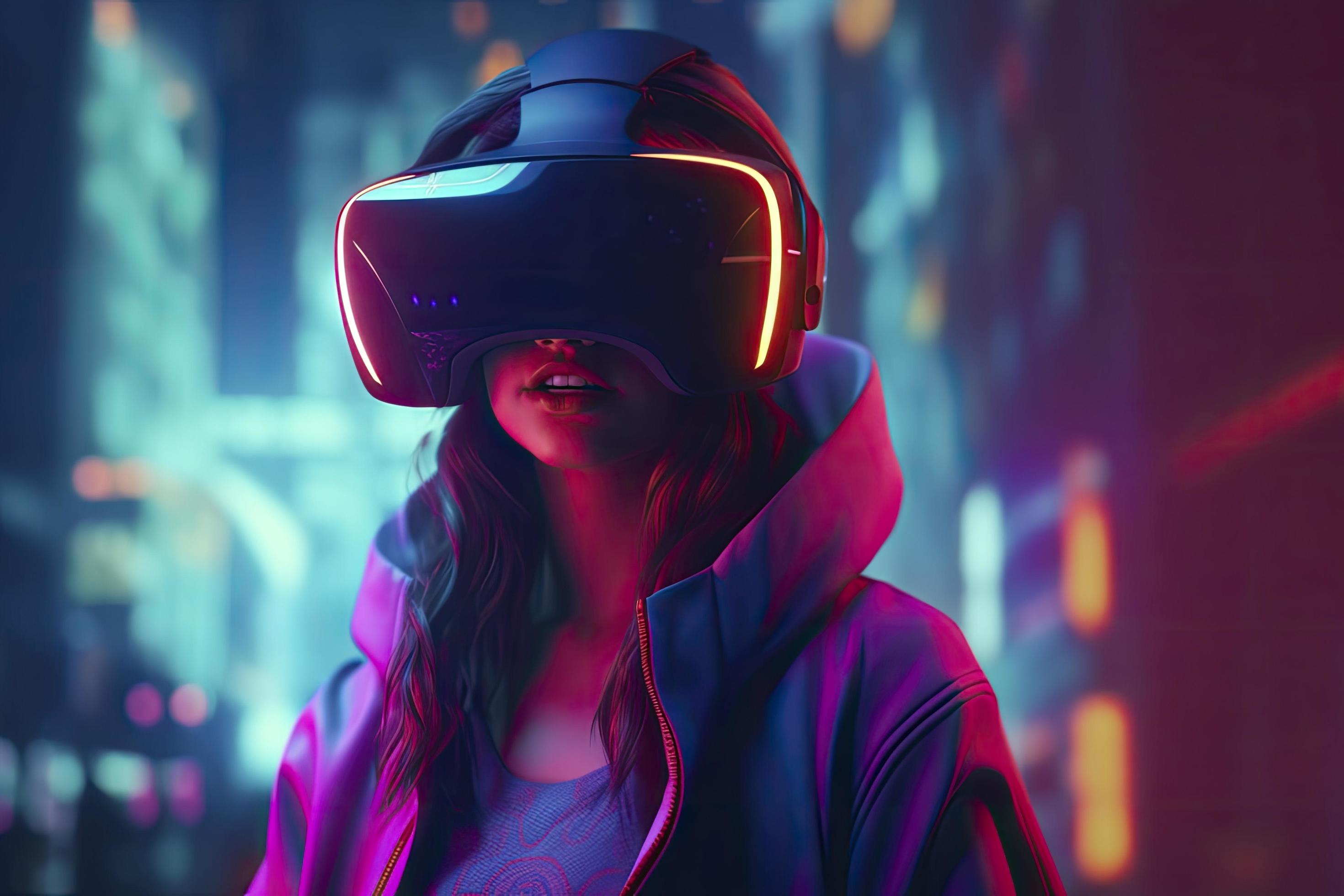 Smart fun store virtual reality glasses