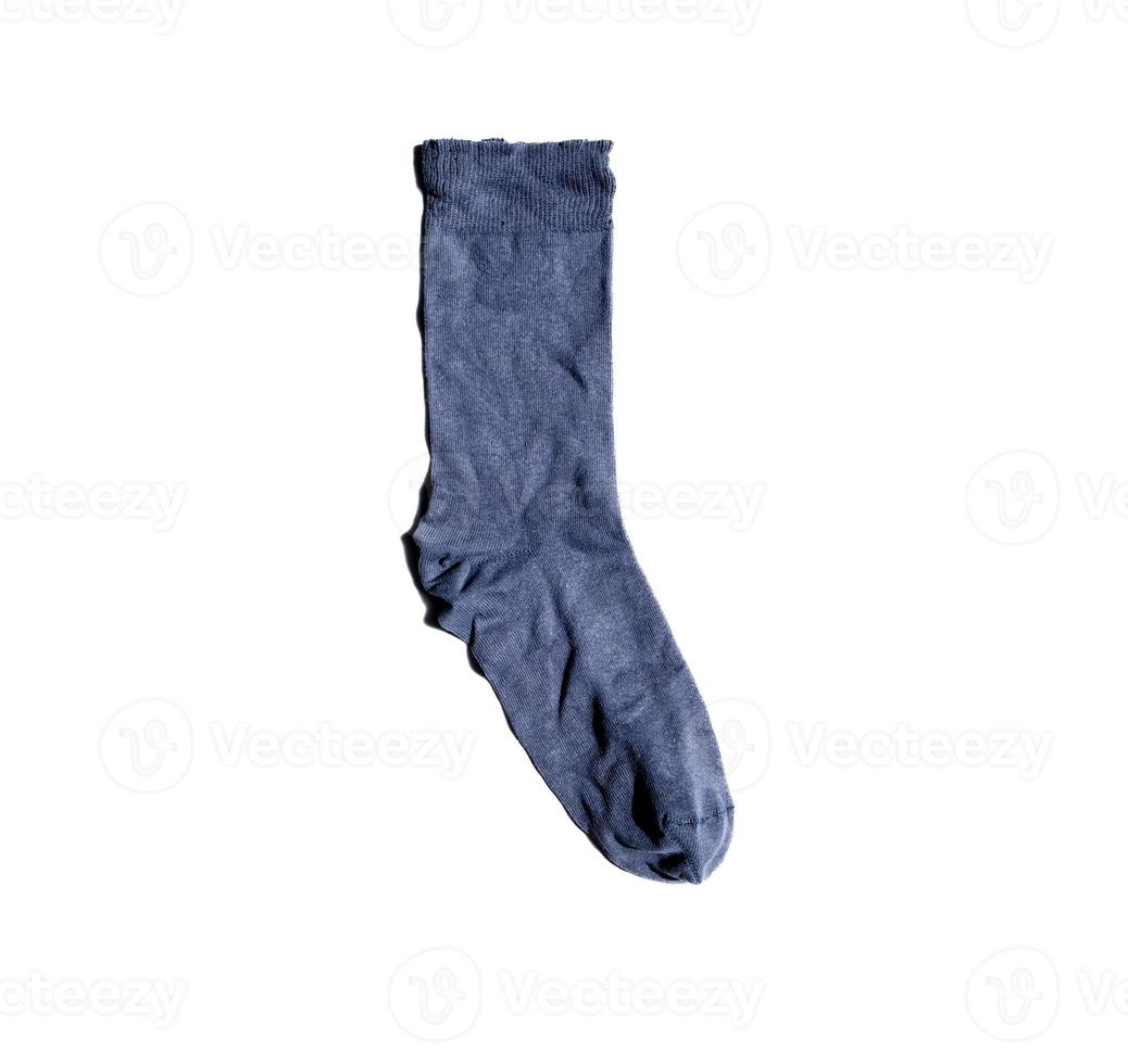 Crumpled socks isolated on white background. photo