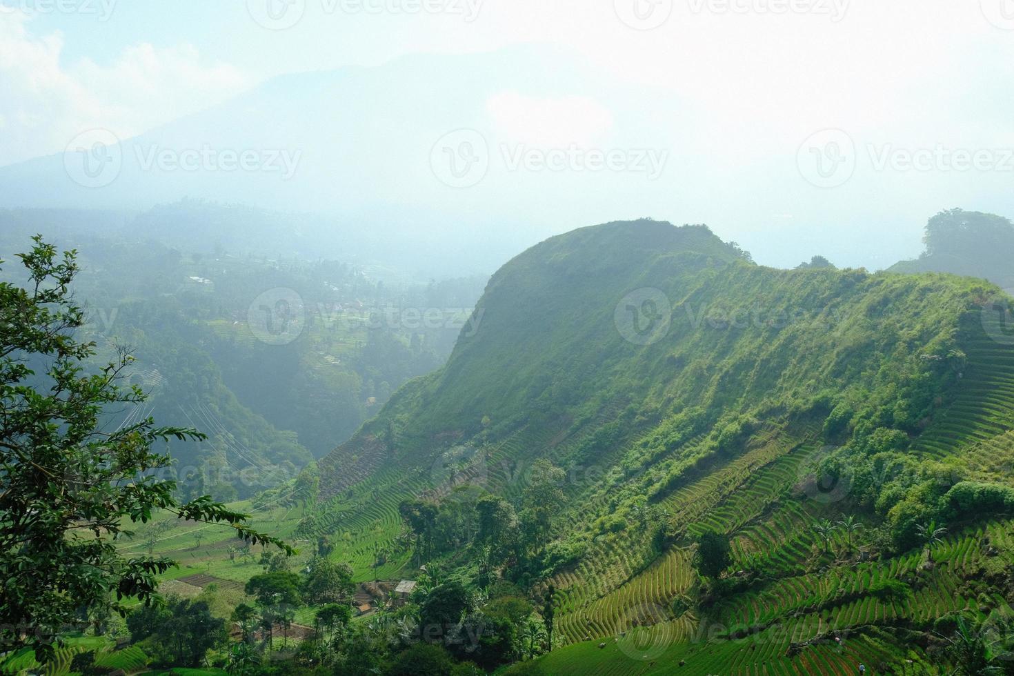 Heaven on Earth A Serene View of Panyaweuyan's Countryside at Dawn photo