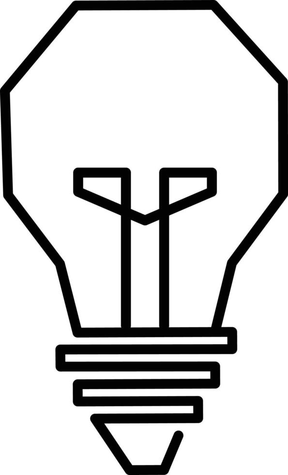 illustration vector graphic of bulb line icon