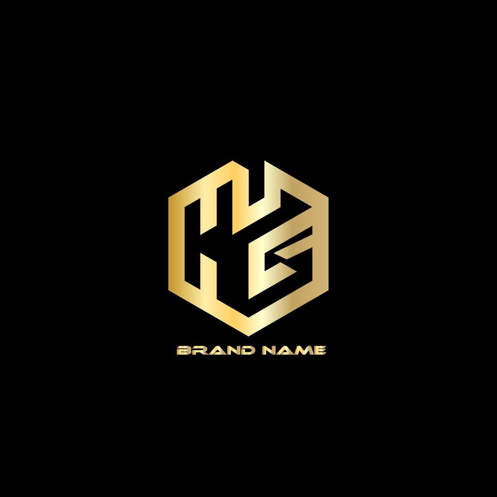 Gold logo with the title'logo for a brand name ' vector