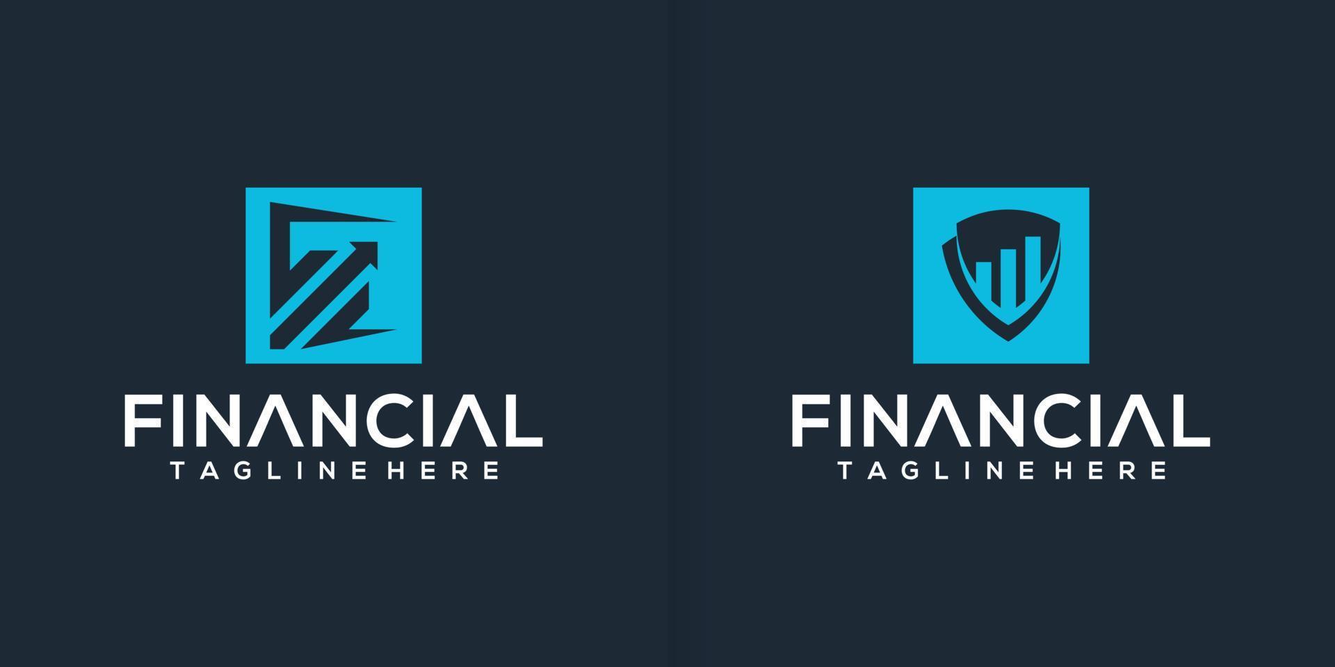 accounting design logo template collection vector