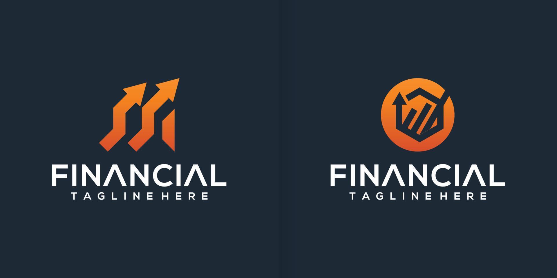accounting design logo template collection vector