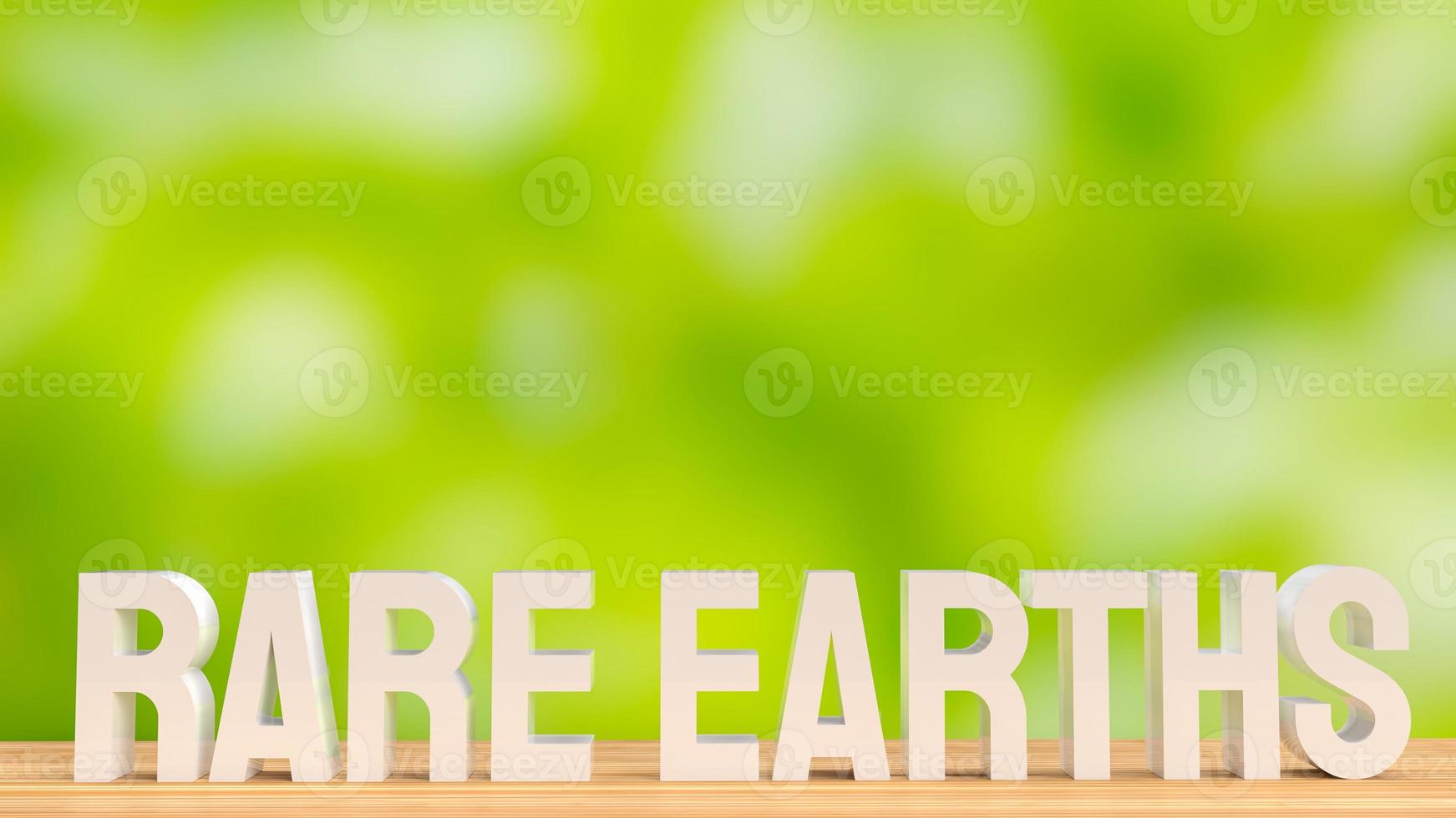 The text rear earths for material made ev car  battery concept 3d rendering photo