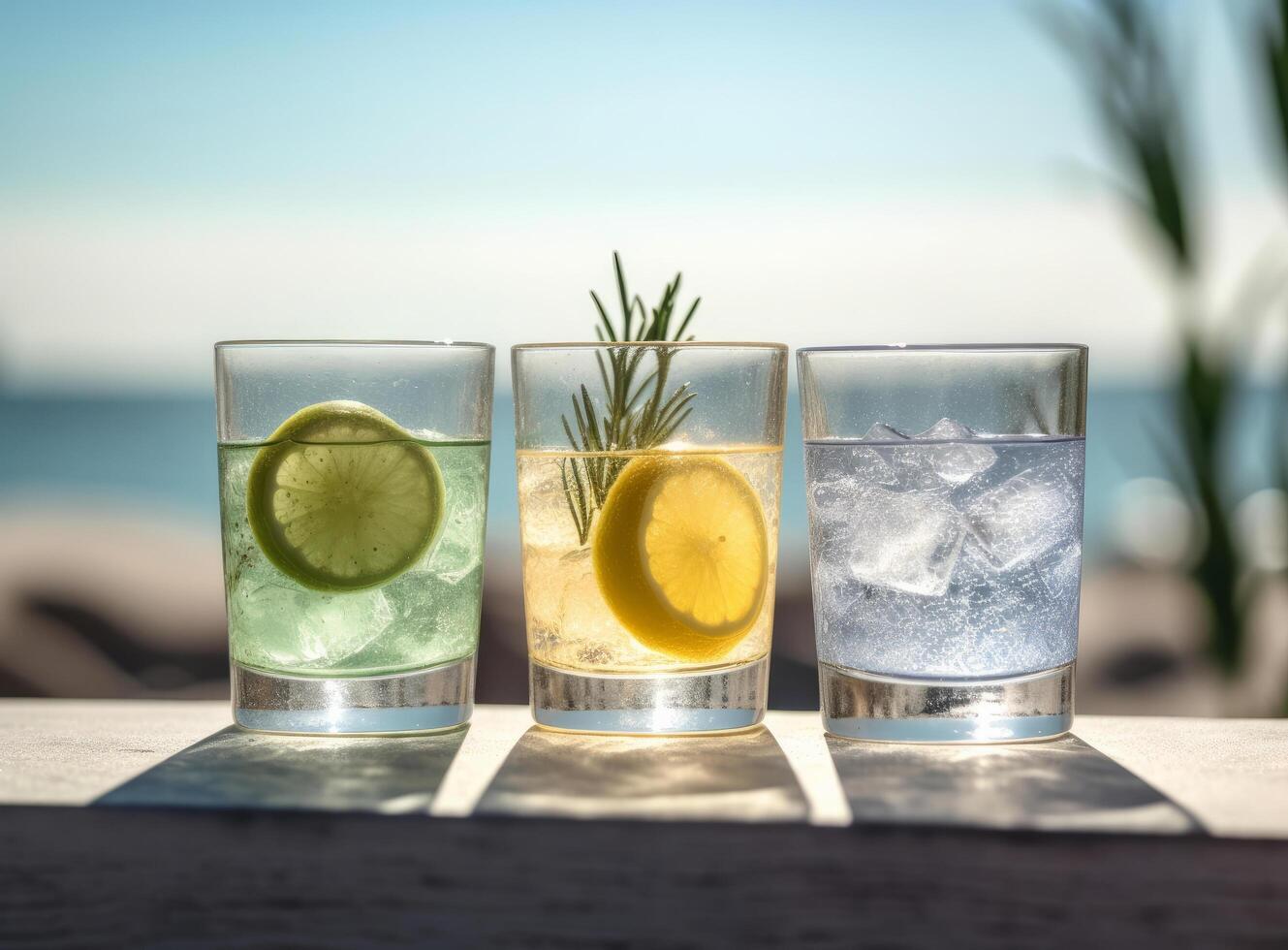 Lemonade with lemon. Illustration photo