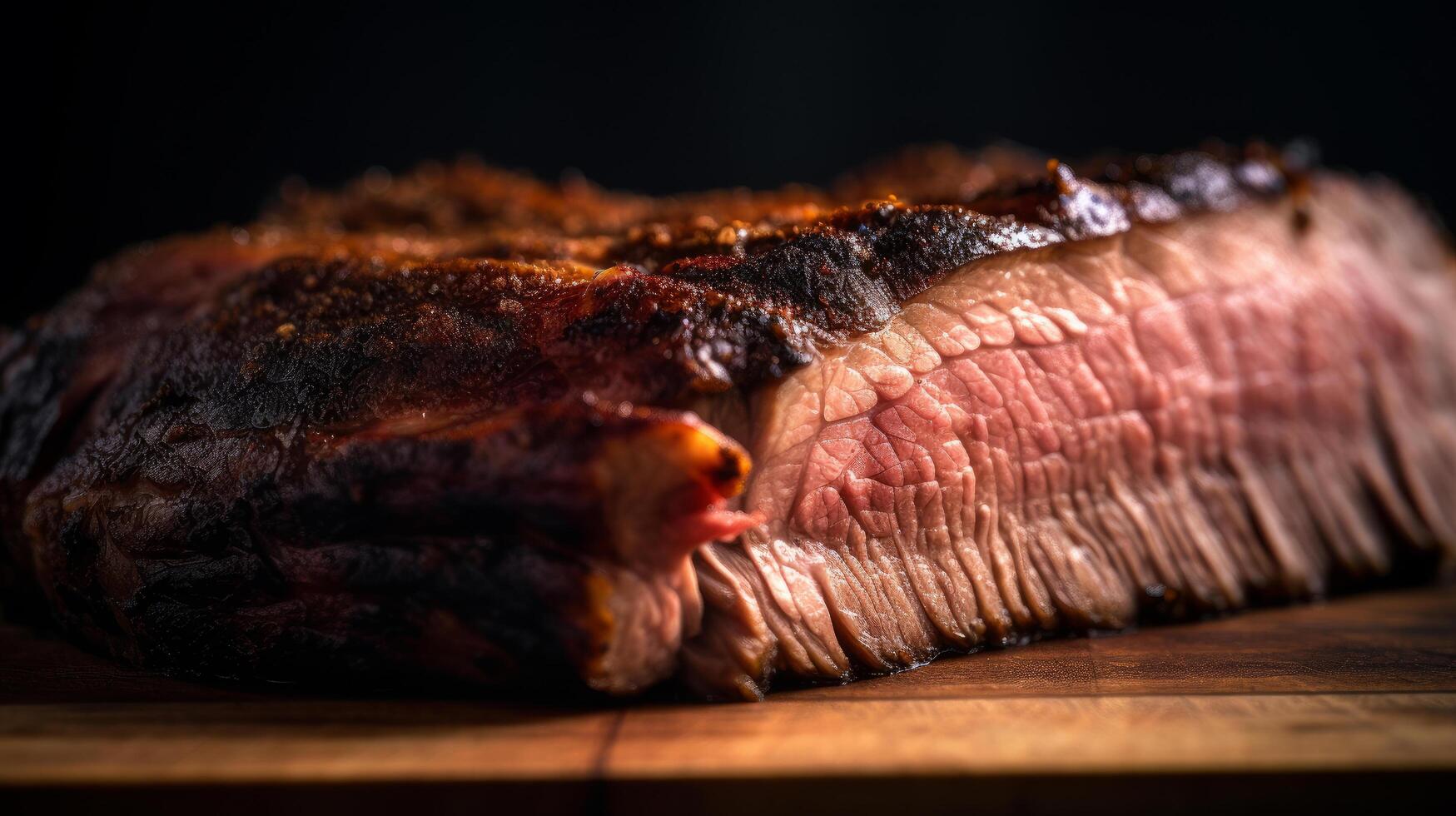 American barbecue beef brisket Illustration photo