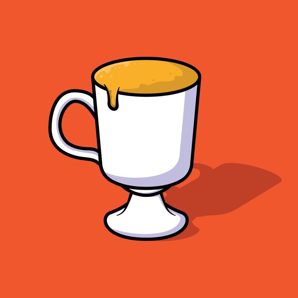 blanco tazas. Fresco naranja y vaso con jugo, salpicando naranja jugo zalamero vaso aislado en blanco antecedentes. aislado icono vaso de jugo vector