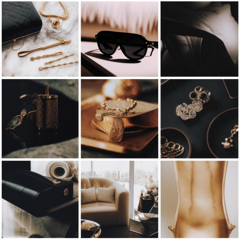Luxury background for social media post. Illustration photo