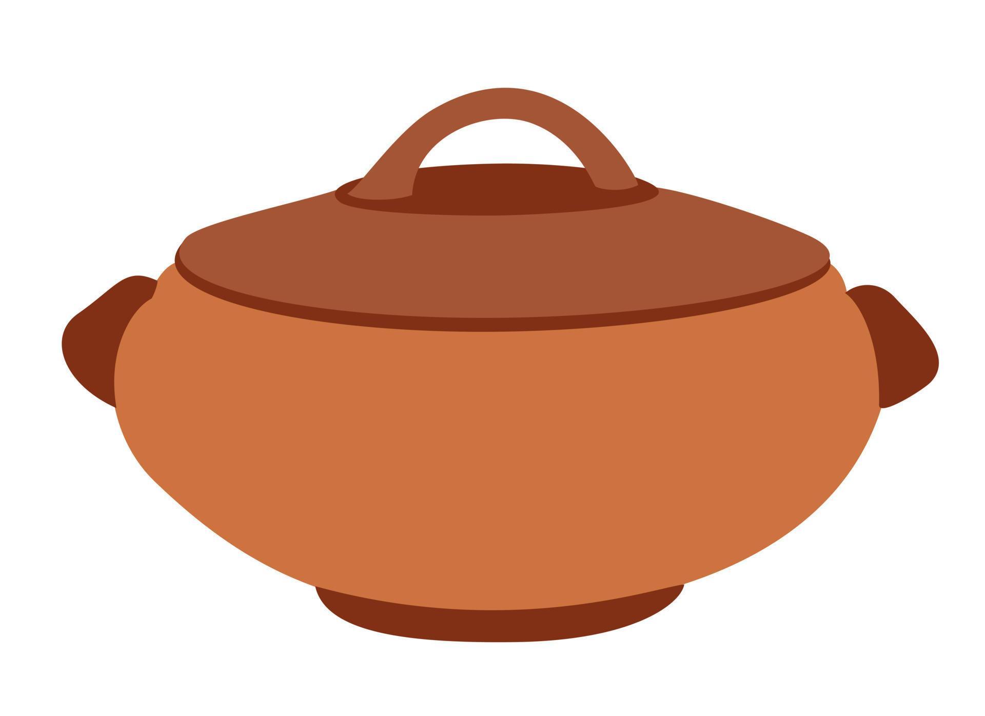 Vector isolated illustration of clay soup tureen. 22778468 Vector Art at Vecteezy